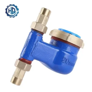 Tap Water Vertical Water Meter Industrial Household Use Top Inlet Bottom Outlet Mechanical Thread Vertical Type OEM IP66