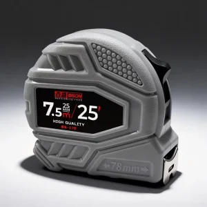 Tape Measure ABS Material Imperial/Metric High-Precision Folding Ruler with Dual-Sided Height Measurement