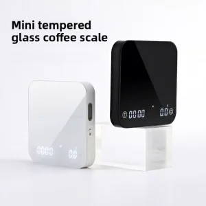 Tempered Glass Surface Hand Brewed Coffee Electronic Scale Mini Coffee Scale for Hand-Brewed Italian Coffee