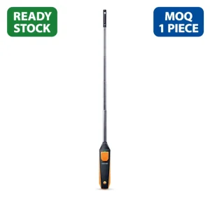 Testo 405i Smart Wireless Mini Hot Wire Anemometer Bluetooth Air Velocity Volume Flow Temperature Meter 400mm Telescopic Probe