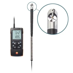 Testo 416 0563 0416 Digital 0.63 Inch Vane Anemometer with App Connection and Telescopic Probe