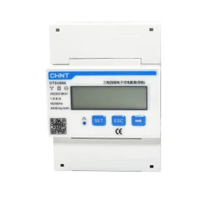 Three Phase 380V DTSU666380V1.5 (6) a MODBUS 4P Mutual Inductance Rail Type Digital Display RS485 Electric Energy Meter