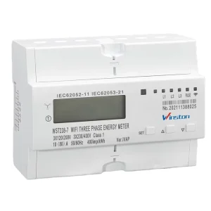 Three Phase 4 Wires Din Rail Type Smart WIFI Electricity Remote Control Energy Meter
