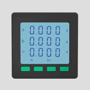 Three Phase Current Power Meter 96*96 LCD Display Current Monitoring High Precision 0.5S