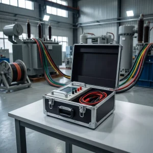 Three Phase DC Resistance Tester 10A Automatic Transformer Winding Portable Digital Ohmmeter Substation Coil Test Instrument