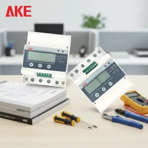 Three Phase Din Rail M Bus RS485 Energy Meter Active Reactive Infrared KWh CT Class 0.5 Accuracy Modbus RTU DL T645