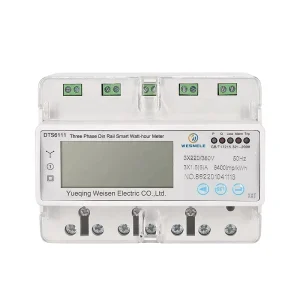 Three Phase Energy Meter Din Rail Electric Power Meter 380V with LED Display Smart Meter