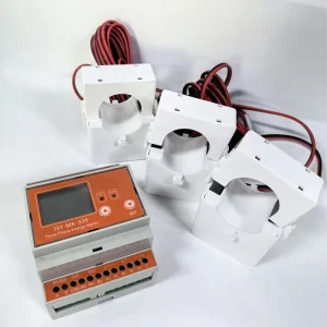 Three Phase Four Wire Power Meter 500A 380V Din Rail RS 485 MODBUS RTU Electric Energy Solar Meter With Open CTs