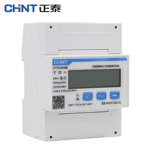 Three Phase Four Wire Rail Type Electric Meter DTSU666 Electronic Transformer Energy Meter