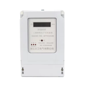 Three Phase Four Wire Wall Mounted Energy Meter LCD Display RS485 Watt Meter OEM Customizable