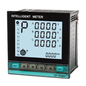 Three Phase Multi Functional Power Meter for Power Monitoring Digital Lcd Display Electric Meter Kwh Measurement