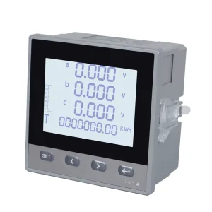 Three-Phase Panel-Mounted Smart Electric Energy Meter Digital Display Multifunctional Monitoring Accuracy Class 0.5 0-10V
