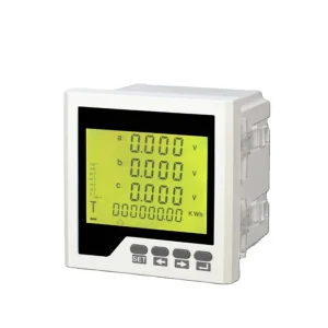 Three Phase RS485 LCD Display Ethernet Power Meter Detector Multi Function Meter 0.5 Class Accuracy 5A CN 3D3Y Analog