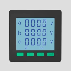 Three Phase Voltage Power Meter 96*96 LCD Display Voltage Monitoring High Precision 0.5S