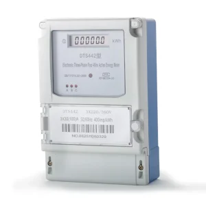 Three-phase Four-wire 380V Electric Energy Meter High Power Watt-hour Meter Class 1.0 Accuracy 100A Max Current Digital Display
