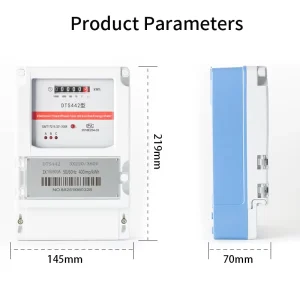Three-phase Four-wire 380V Electric Energy Meter High Power Watt-hour Meter with Class 1.0 Accuracy and 0-99999.9kWh Range