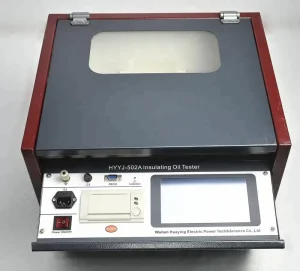 Transformer Oil Dielectric Strength Tester High Accuracy Laboratory Use Electrical Equipment 0 100kV Voltage Range 0 70