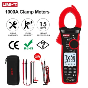 True RMS Digital Clamp Meter UT207B UT208B AC DC Current 1000A 1000V Pliers Energy Meter LPF 6000 Count Amperometric Clamp