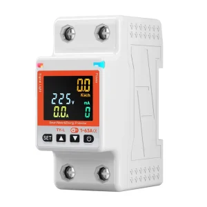 Tuya Smart Circuit Breaker 2P 63A WiFi Switch with Energy Meter and Timer Voltage Protector Electricity Meter Metering