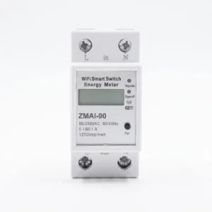 Tuya Smart DIN Rail WiFi Energy Meter Switch Smart Life APP Voice Control for Home Appliance Power Monitoring PST-ZMAi-90