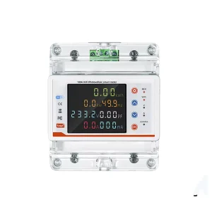Tuya WiFi Single phase Din Rail Electricity Monitor LCD Display 0.1 Accuracy IOT Enabled Voltage Leakage Energy Monitoring