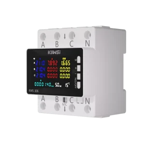 Tuya WiFi Three Phase Smart Power Energy Meter With Auto Power Cut off Overload Overheat Overvoltage Protection