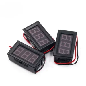 Two-Wire DC5V-120V Digital Display Voltmeter for Electric Vehicles Anti-Reverse Connection 0.56 Durable Meter Head Voltage Meter