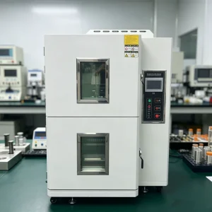 Two Zone Thermal Shock Test Chamber Hot Cold Alternating Impact Testing Equipment for Electronic Components