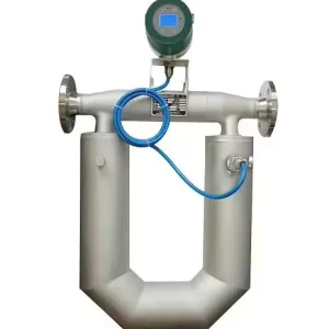U shaped High precision Digital Coriolis Mass Flowmeter Stainless Steel IP67 Protection for Diesel Oil Lubricating Oil Water
