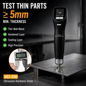 UCI 256 Digital Portable Ultrasonic Hardness Tester HB Scale 1 HV 0.1 HRC Resolution 20N for Force Coating Hardened Layer