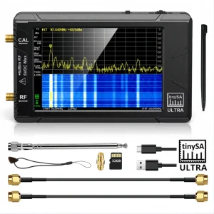 ULTRA TinySA 100K 5.3GHz RF Signal Generator Handheld Tiny Spectrum Analyzer with 4-inch Display