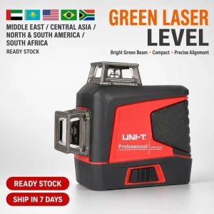 UNI T LM573LD 2 Green Line Laser Ground Leveler with 3mm 10m Accuracy Spirit Level