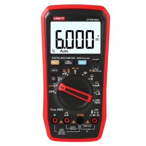 UNI T UT18B MAX True RMS Digital Multimeter (0.4%+3) Accuracy 0.1A 10A AC DC Current 0.1mV 1000V AC DC Voltage Three Half LCD
