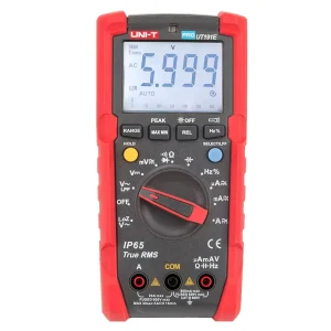 UNI T UT191E Industrial Digital Multimeter IP65 Waterproof Dustproof 0 600V 20A AC/DC 0.5%+3 Accuracy 4 Digit Display Low