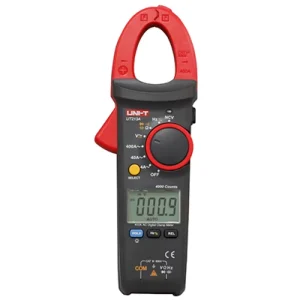 UNI T UT213A True RMS Clamp Meter with 400A AC Current 600V Voltage Resistance Frequency & Diode Measurement and Flashlight