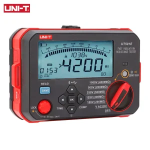 UNI-T UT501E High Precision 600V Insulation Resistance Tester with 0.01M~4000M Range Megohm Meter