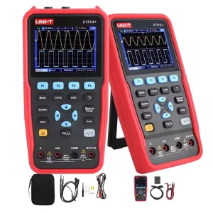 UNI-T UT81A+ Handheld Digital Oscilloscope Transistor Test Multimeter 250MSa/s Sampling Rate 50MHZ Osciloscopio