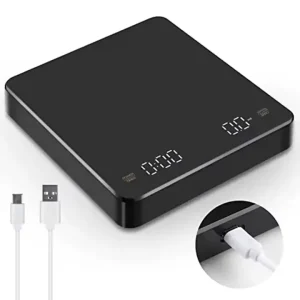 USB Batteries 3000G 0.1G Multi Function Digital Kitchen Tempered ABS House Food Smart Coffee Weight Scale