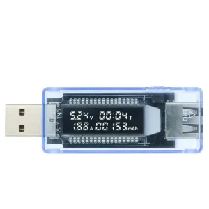 USB Tester Current Voltage Charger Capacity Tester Volt Current Voltage Meter Time Display Mobile Power Detector Battery Test