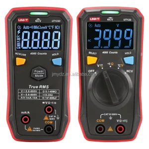 UT123 123D High Precision Button Type Intelligent Digital Multimeter Multifunctional Anti Burn Electrical Multimeter