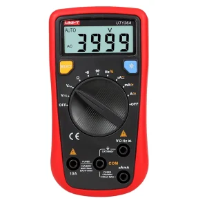 UT136A 10A 500V Professional High Precision (0.1%+4) Multifunctional Multimeter Ohm Tester Low Battery Indicator