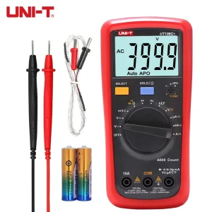 UT136C+ Auto Range LCD Digital Multimeter Universal Electrician’s Meter High Precision Backlit 4-Digit 1000V/10A