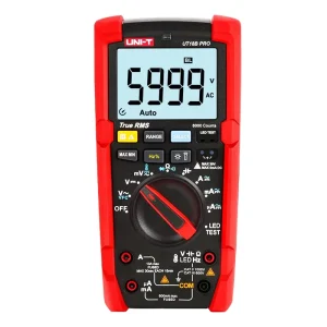 UT18B Pro True RMS Digital Multimeter AC DC Voltmeter Ammeter 1000V 10A Capacitance 6mF Frequency 1MHz Auto Range Tester