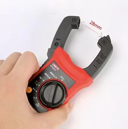 UT201 True RMS Digital Clamp Meter 600A AC/DC Current Voltage Multimeter with Continuity Test