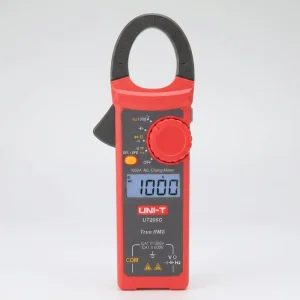 UT206C 1000A AC Current Clamp Meter Resistance Frequency Measurement 0.1-600V 10Hz-100kHz LCD Display Pocket-Sized Design