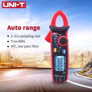 UT210E Digital Clamp Meter Mini Multimeter True RMS Auto Range 600V 100A AC Current Resistance Capacitance