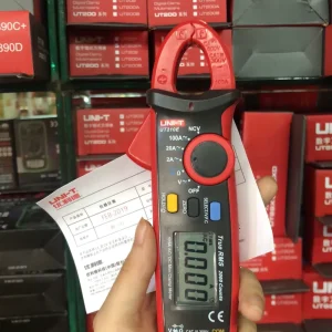 UT210E Mini Digital Clamp Meter AC DC Current Voltage Resistance Tester Multimeter Plc