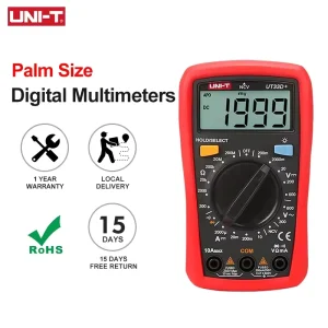 UT33A+ Digital Multimeter UT33D+ UT33C+ UT33B+ Palm Size Multimeters DC AC Voltmeter Resistance Tester Multi Tester