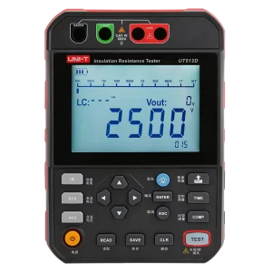 UT512D Digital High Voltage Insulation Resistance Meter 4 Voltage Output Settings 0.25M-1T Measuring Range 250V-2500V