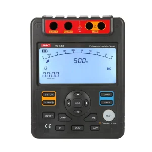 UT513 Insulation Resistance Tester Electrical Meter Voltmeter 5000V Automatic Range Digital Megohmmeter Data Hold